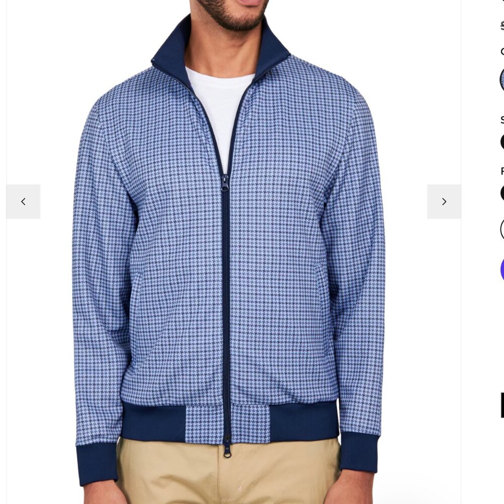 CON.STRUCT HOUNDSTOOTH TRACK JACKET